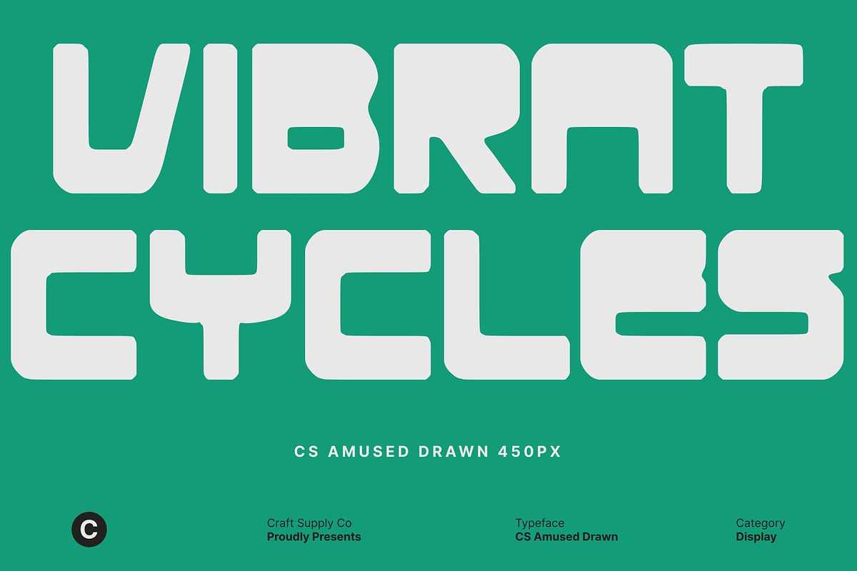 CS Amused Drawn, a Sans Serif Font by Craft Supply Co. (Photo 5 of 8)