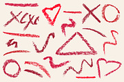 Lipstick / Chalkboard Marks, an Object Graphic by Scribbles & Snippets (Thumbnail 1 of 2)