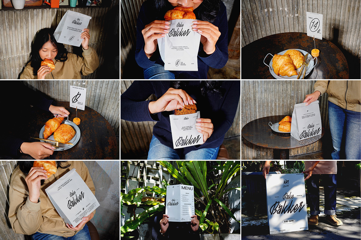 Bakery Shop Packaging Mockup, a Packaging Mockup by Vitora Mockup (Photo 1 of 9)