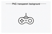 Joystick Icons Line Illustration, an Outline Icon by Designfour (Thumbnail 6 of 7)