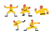 Character Shaolin Man Vol 1 Doodle, a Sport Illustration by SLAB! Design (Thumbnail 3 of 3)