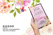 Floral Wedding Invitation, an Invitation Template by Tiaga (Thumbnail 3 of 3)