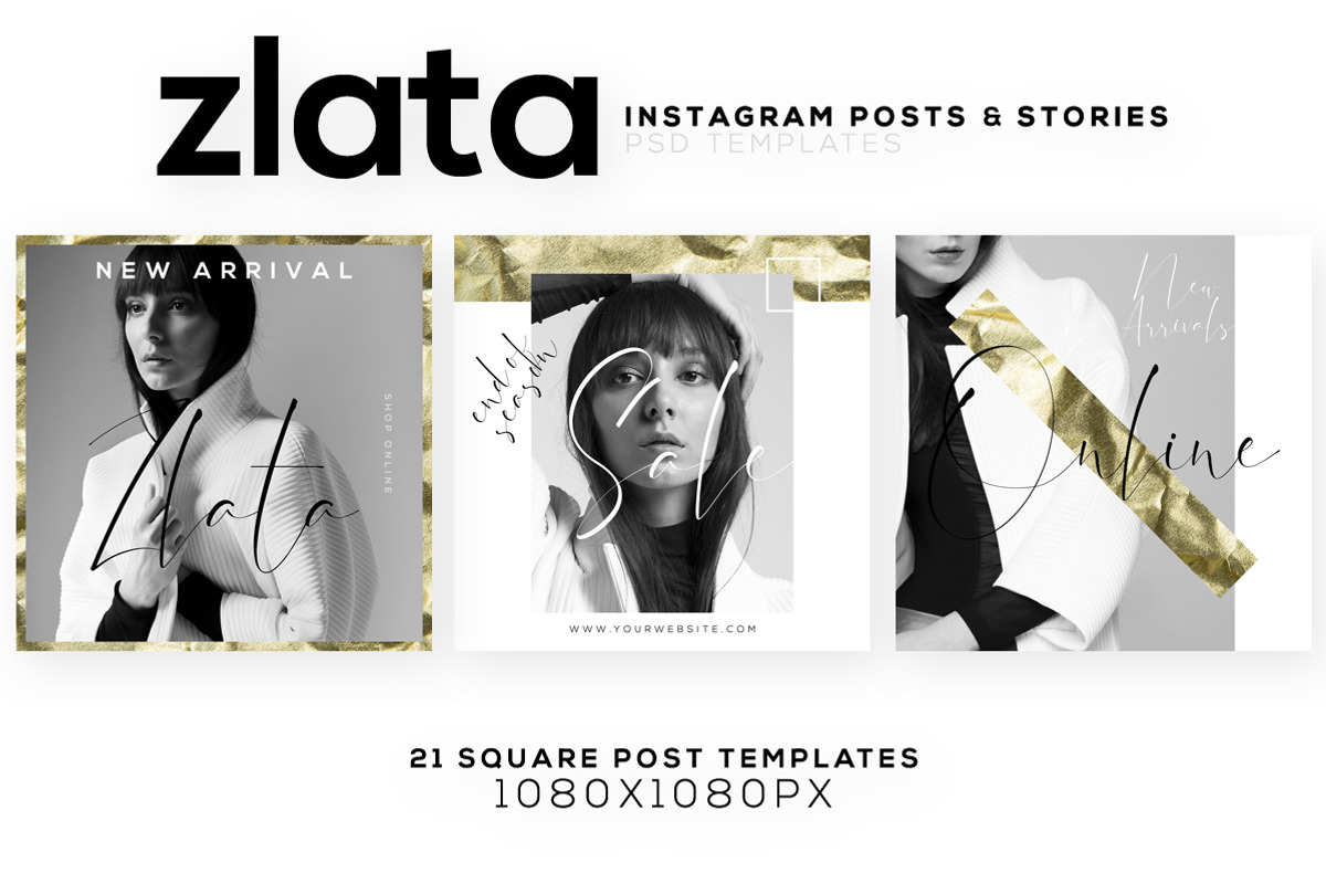 ZLATA - Instagram Templates, a Social Media Template by RussGFX (Photo 2 of 12)