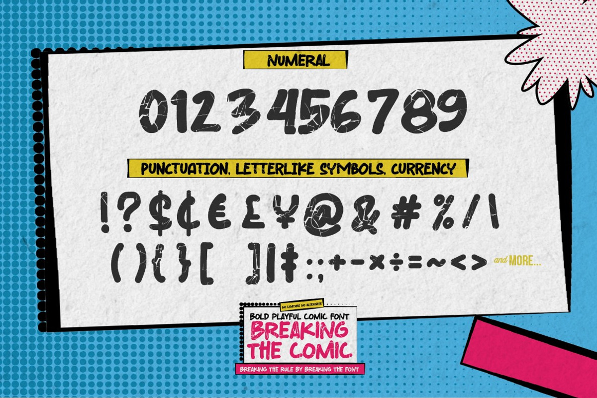 Breaking The Comic - Bold Playful, a Font by Gassstype (Photo 3 of 8)