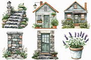 Watercolor Spring Door Clipart, an Illustration by Libby Wishes (Thumbnail 5 of 7)