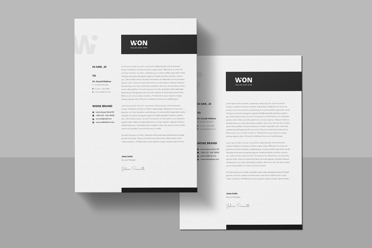 Letterhead | Word, a Stationery Template by Pixelpick (Photo 3 of 3)