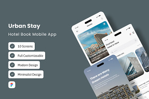 Urban Stay - Hotel Book Mobile App, an App Template by trabaskriya