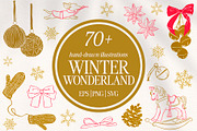 Winter Wonderland Hand-Drawn, an Object Graphic by Deveze Art & Co (Thumbnail 1 of 10)