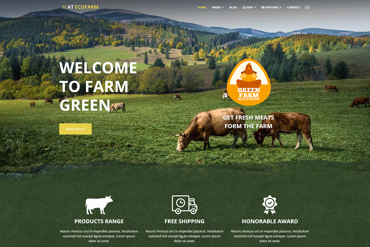 AT EcoFarm - Farming WordPress Theme, a WordPress Template by LTheme (Photo 1 of 2)