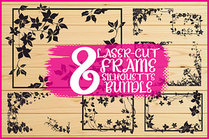 Floral Frame Silhouette Pack, an Illustration by BIPLOB EXPERT