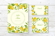 Lemons watercolor wedding set, an Invitation Template by Idressart (Thumbnail 3 of 8)