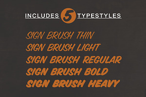 Sign Brush Bold Display Type