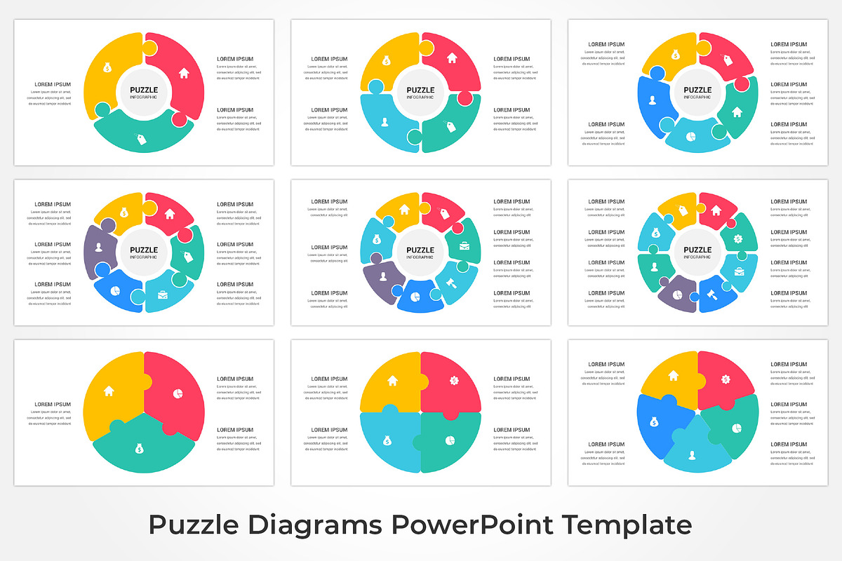 Puzzle Infographics PowerPoint, a Presentation Template by GraphicStan (Photo 3 of 13)