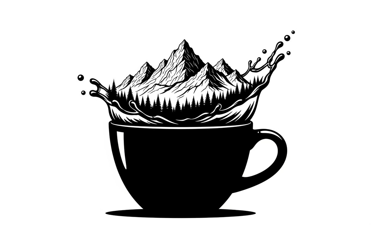 Mountain Coffee Cup Bundle, an Object Illustration by yasushie (Photo 22 of 31)
