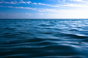 Ocean background containing blue, sky, and sea