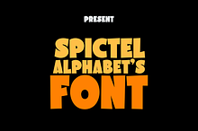 Spictel Alphabets - Display Cut Font