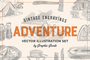 Adventure - Vintage Illustration Set