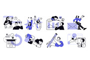 Teamwork, a Person Illustration by PureSolution (Thumbnail 4 of 6)