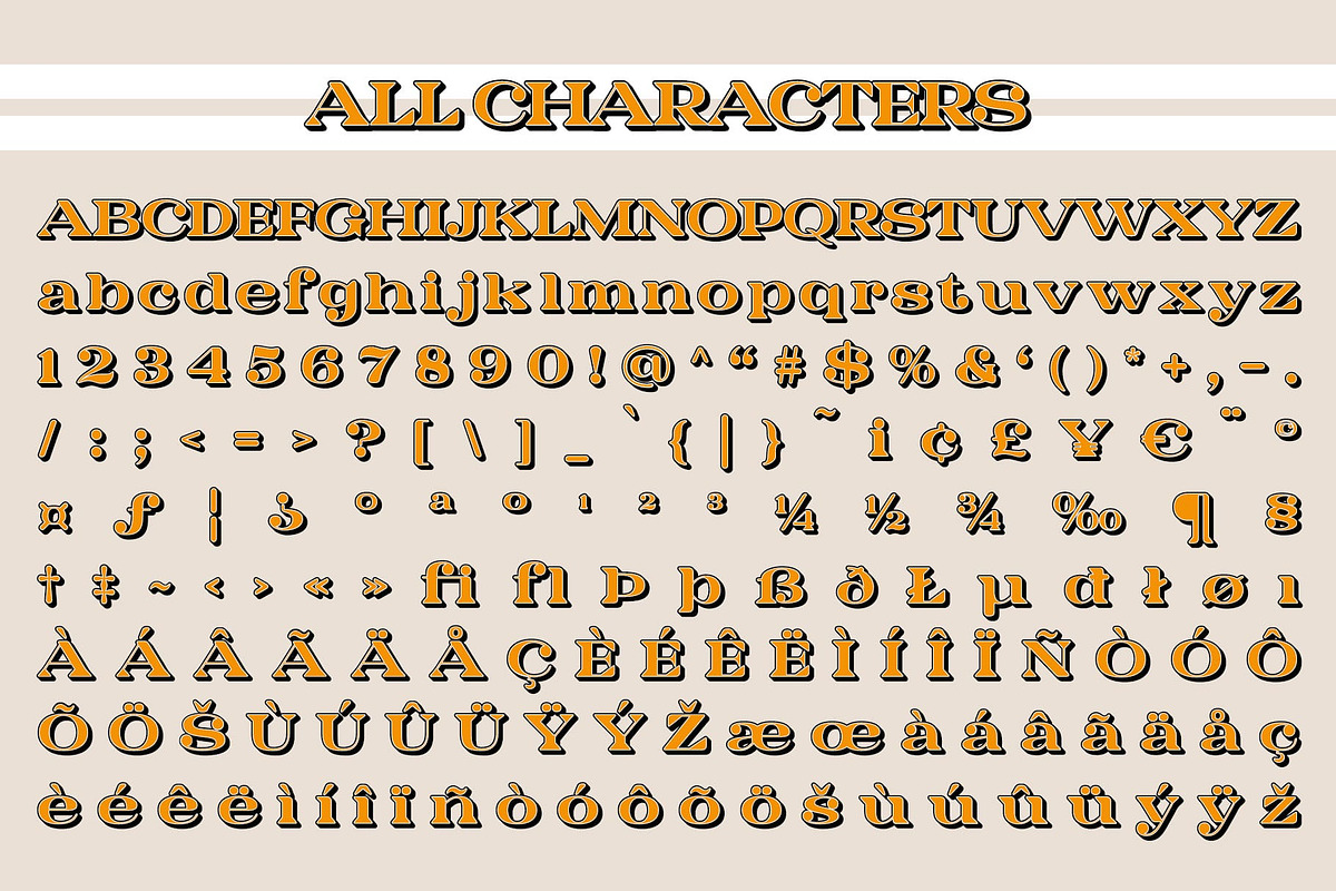 Lamna Rounded 3D, a Serif Font by Craft Supply Co. (Photo 8 of 8)