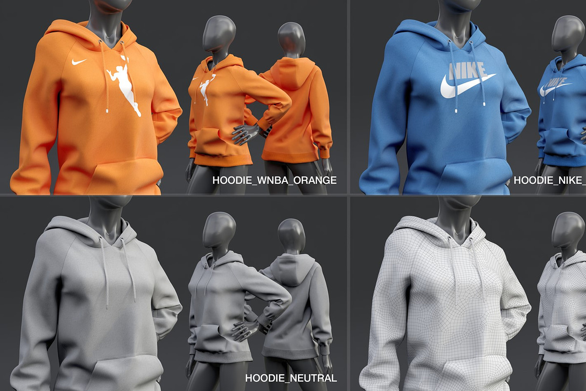 Female mannequin in clothes POSE 1, a Characters & Person 3D Model by mrGarret (Photo 21 of 45)