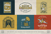 8 Random Badges Designs Template, a Branding & Logo Template by Wortfice (Thumbnail 1 of 8)