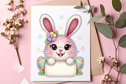 Yarn Crochet Easter Bunny PNG, an Illustration by SinaCreation (Thumbnail 5 of 7)