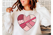 Trendy Valentine Heart Patchwork Png, an Illustration by Designking (Thumbnail 4 of 6)
