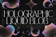 3D Holographic Liquid Blob Shapes, an Object Graphic by Design Studio (Thumbnail 1 of 3)