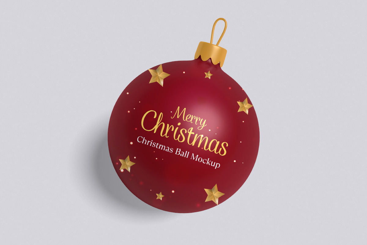 Christmas Ball Mockup Bundle Set, a Merchandise Mockup by Rielismee (Photo 2 of 5)