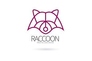 Raccoon logo, a Branding & Logo Template by Logocreative