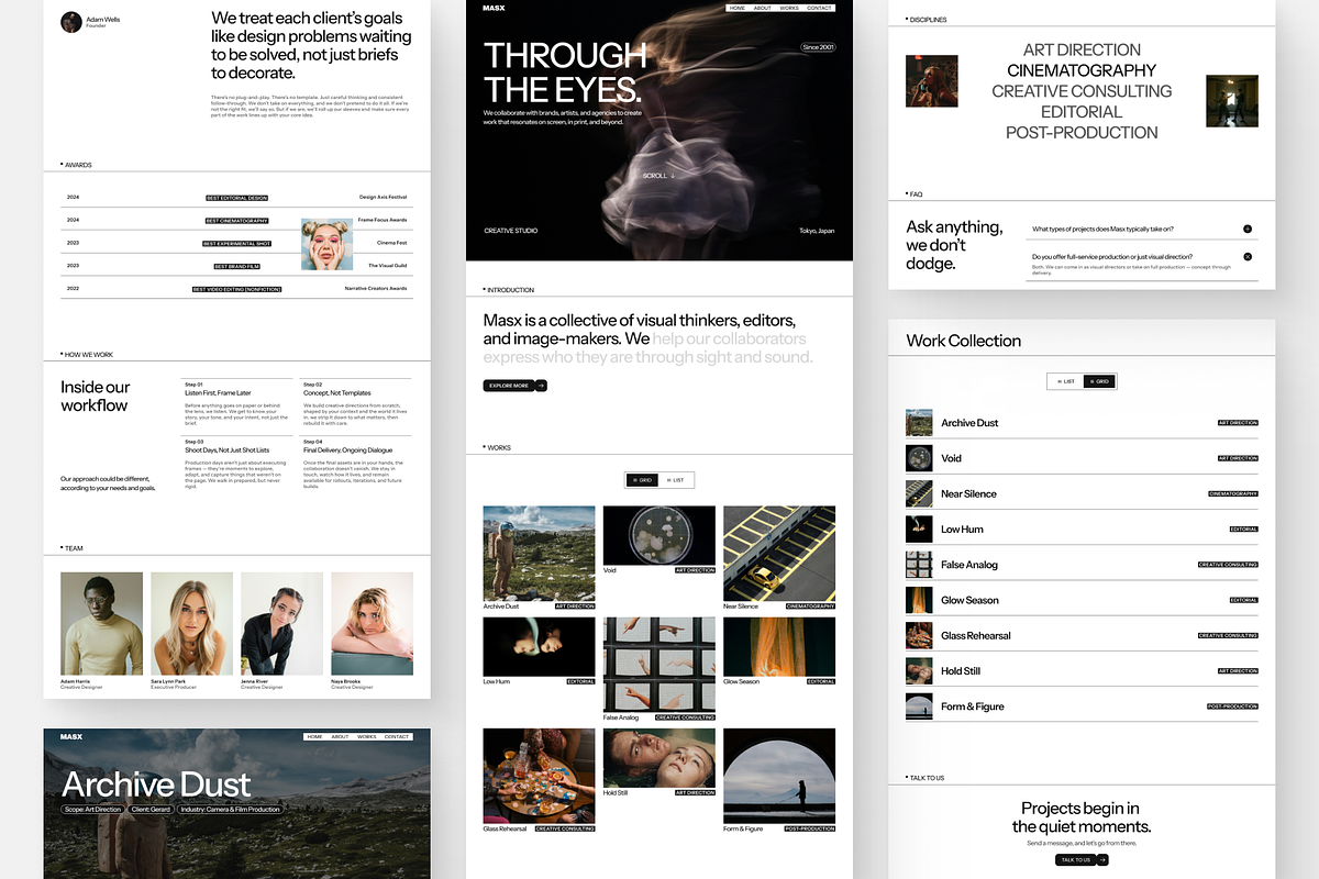 Creative Studio Figma Template preview 2