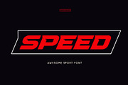 Headline Speed Font, a Font by artyway (Thumbnail 1 of 7)