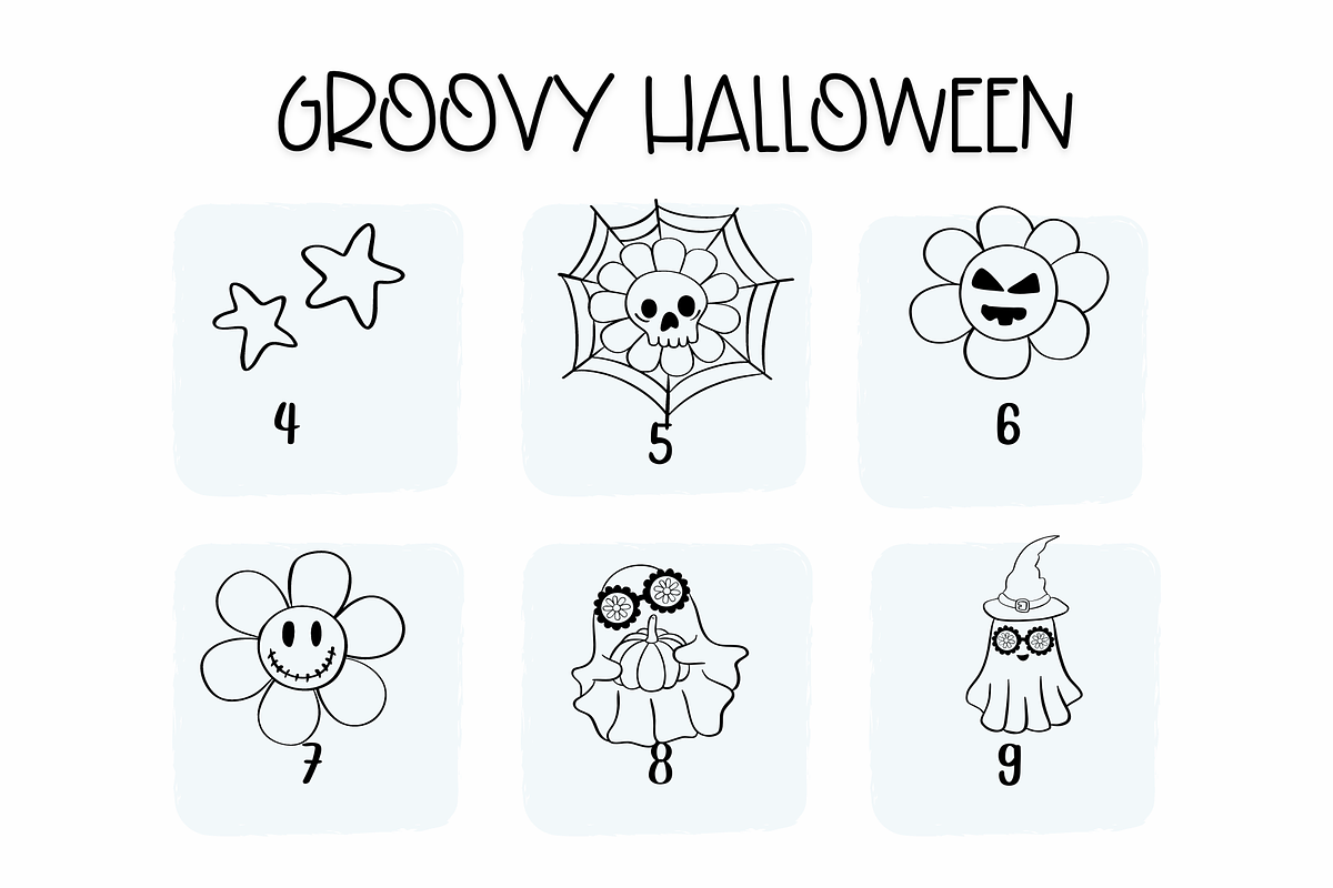 Groovy Halloween | Symbols Fonts preview 4