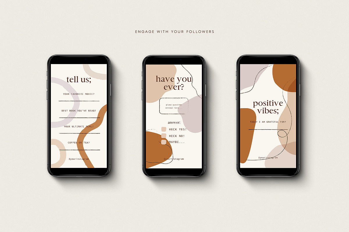 Organic Shapes Brand Pack, a Social Media Template by Galerie Design Studio (Photo 14 of 14)
