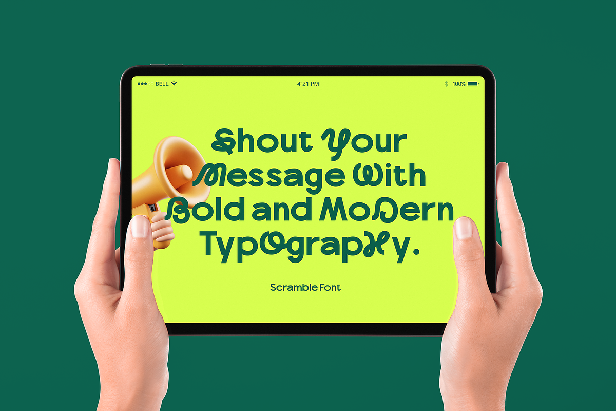 Scramble - Experimental Sans Family, a Sans Serif Font by agnyhasyastudio (Photo 17 of 18)