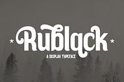 Rublack A Display Typeface Font, a Serif Font by Storytype Studio (Thumbnail 1 of 13)