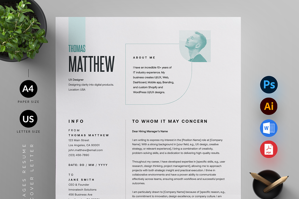 Resume/CV, a Resume Template by Reuix Studio (Photo 4 of 5)