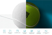Tennis Ball Mockups, a Product Mockup by megostudi0 (Thumbnail 6 of 6)