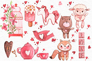 Valentine's day Clipart, an Animal Illustration by Ann Astro (Thumbnail 4 of 8)