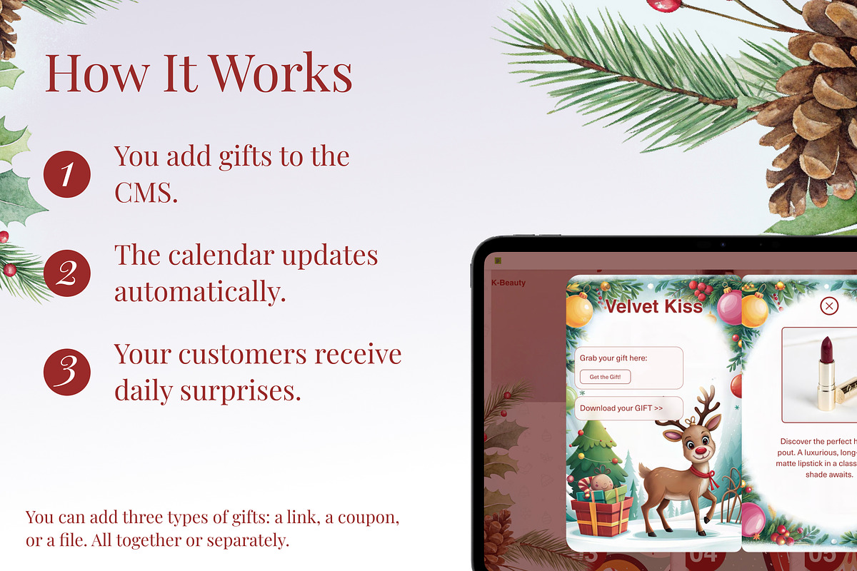Advent Calendar 2025 Wix Template preview 2