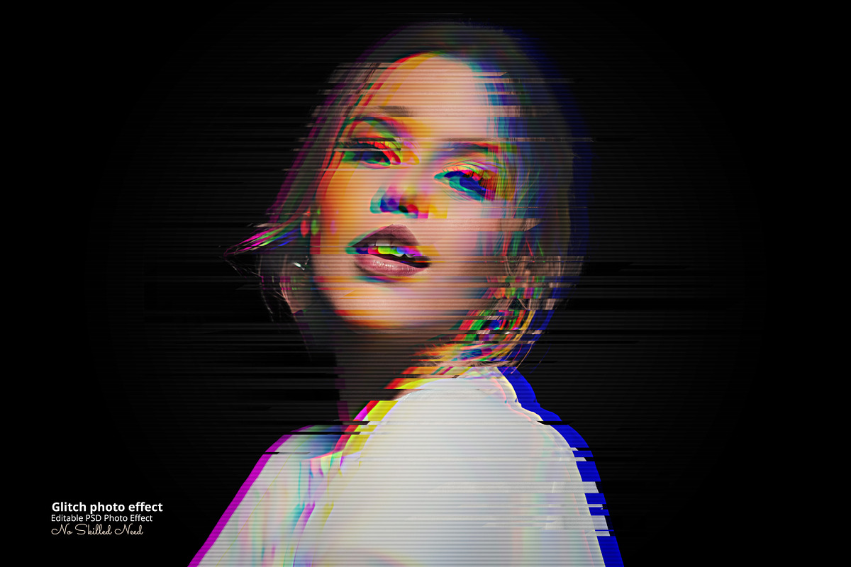 Editable Glitch Photo Effect, an Action Add-On by Photoshop Action (Photo 5 of 13)