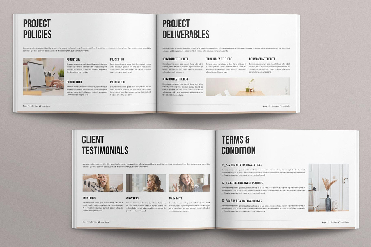 Services & Pricing Guide Landscape, a Magazine Template by MassiveCreator (Photo 7 of 8)