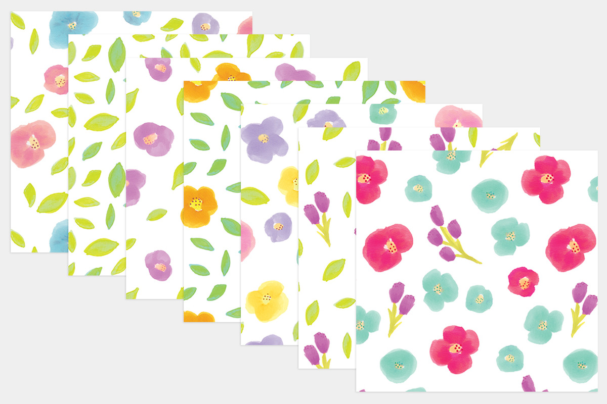 Watercolor Florals Pattern, a Pattern Graphic by Ariel Tyndell Design (Photo 2 of 5)