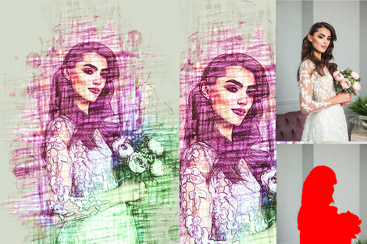 Pro Sketch Book Photoshop Action, an Action Add-On by MRI STUDIO (Photo 10 of 13)