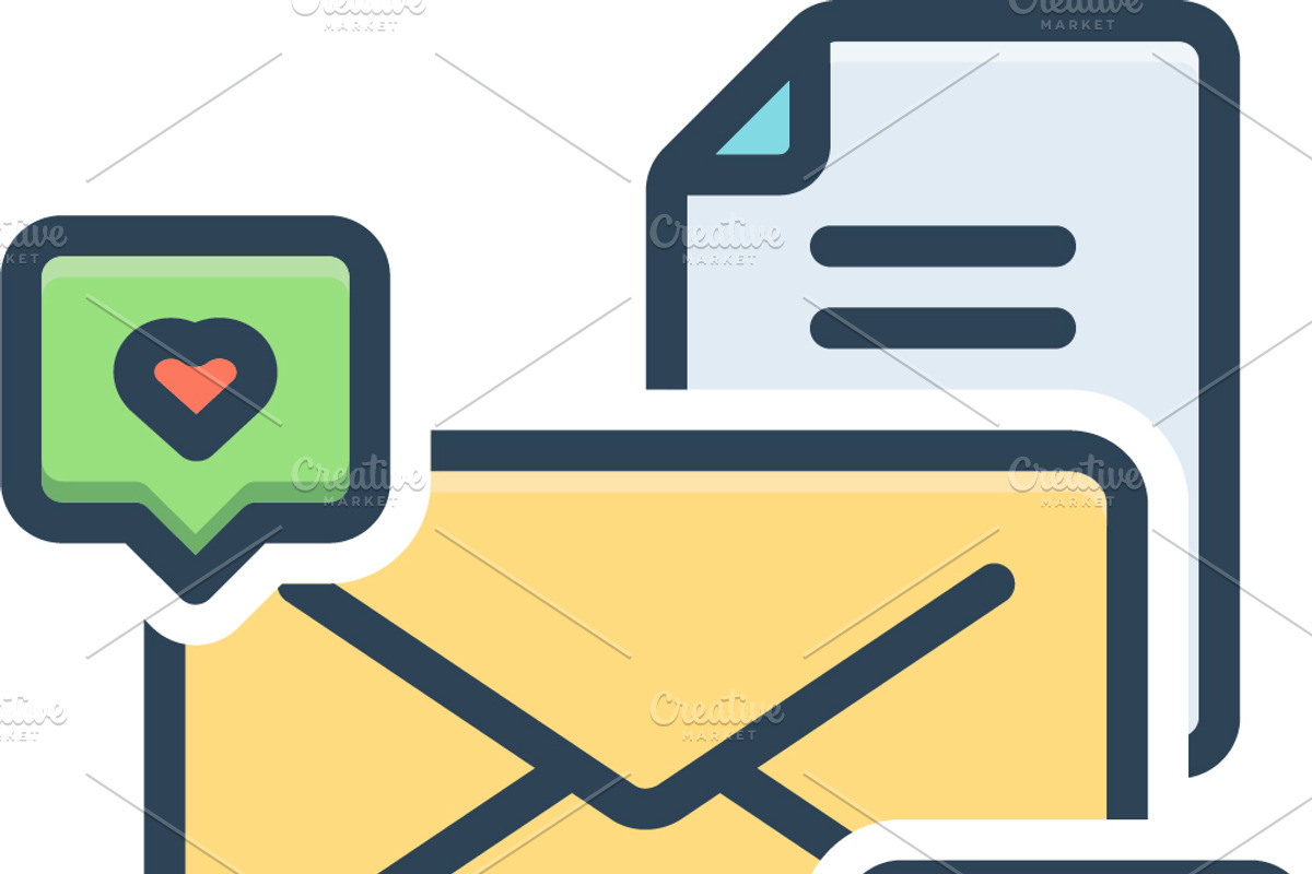 Email message color icon, a Duotone Icon by Creative priyanka