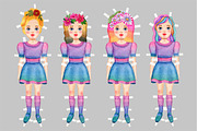 Paper doll, an Illustration by Watercolor life (Thumbnail 4 of 4)