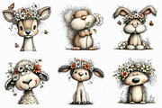 Whimsical Spring Animals Clipart PNG, an Illustration by Libby Wishes (Thumbnail 5 of 5)