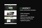 Under Construction Template GOagency, a Websites & App Template by llassety (Thumbnail 1 of 4)