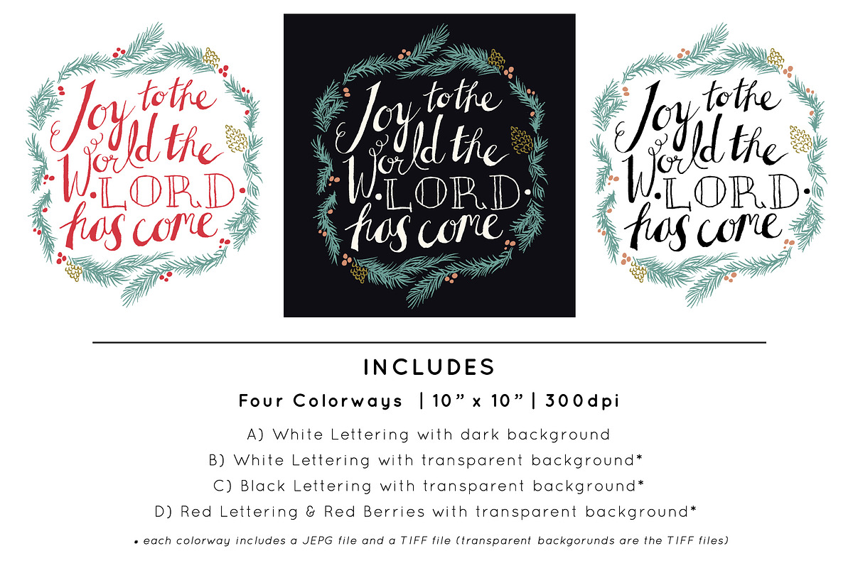 Joy to the World Wreath, a Graphic by Shiny Penny Studio (Photo 2 of 2)