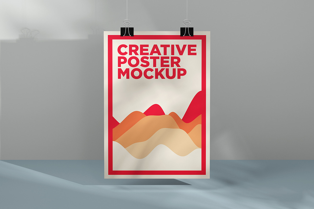 Creative Poster Mockup, an Advertising Mockup by Traint (Photo 3 of 7)